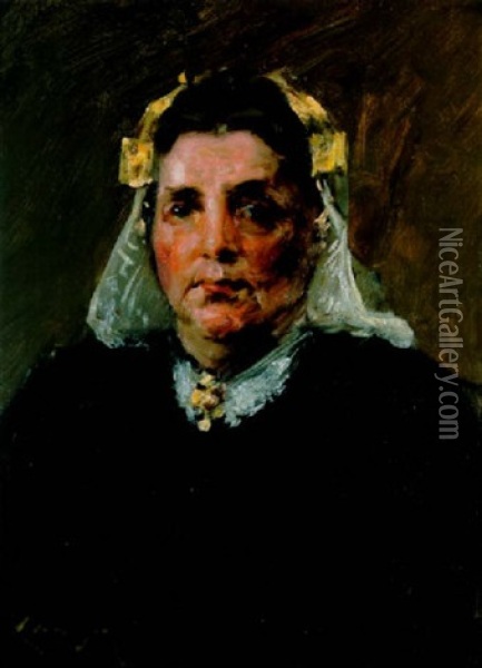 Woman Of Holland Oil Painting - William Merritt Chase