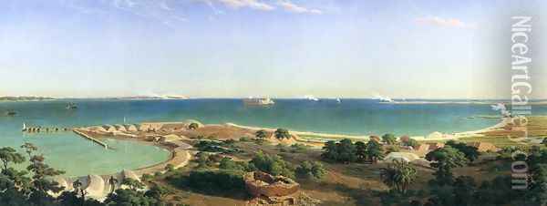 The Bombardment of Fort Sumter Oil Painting - John Ross Key