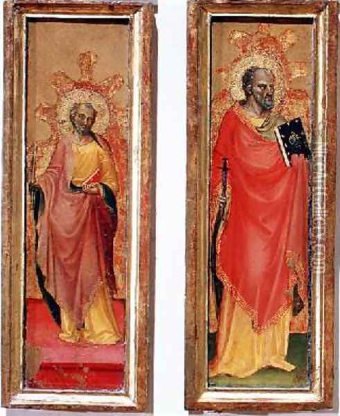 Two Holy Apostles Oil Painting - Bicci Di Lorenzo