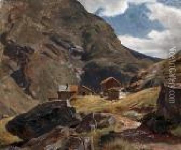 Jostedal, Norway Oil Painting - Hermann Kauffmann