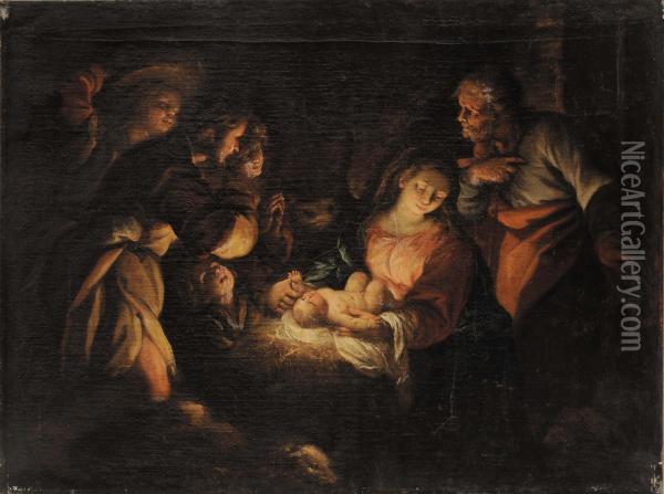 Adorazione
Dei Pastori Oil Painting - Domenico Guidobono