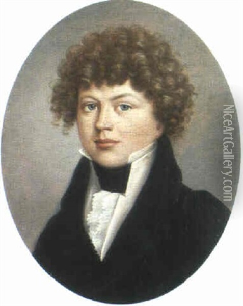 Portrat Des Ludwig Edouard Leonhardi Oil Painting - Carl Wilhelm (Ludwig) Tischbein