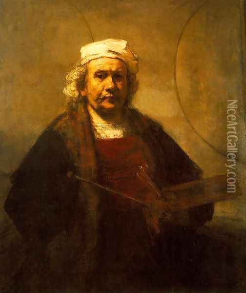 Self-Portrait 1661 Oil Painting - Rembrandt Van Rijn