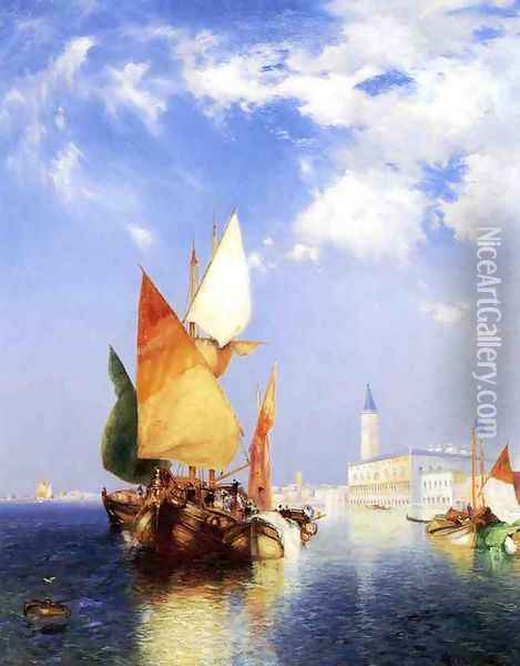 The Grand Canal, Venice Oil Painting - Thomas Moran