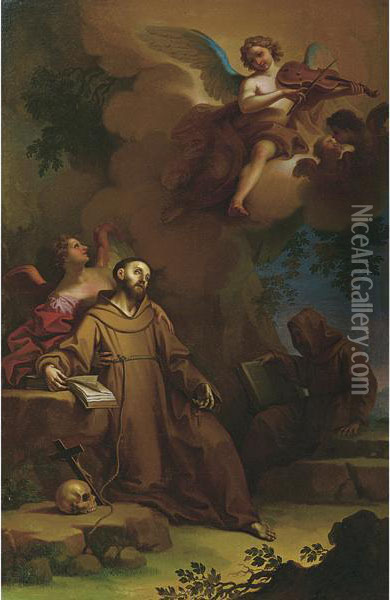 Estasi Di San Francesco Oil Painting - Gaetano Lapis