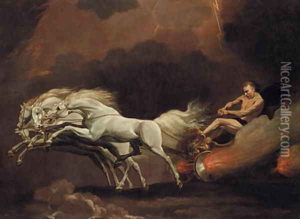 Phaeton and the chariot of the sun Oil Painting - George Stubbs