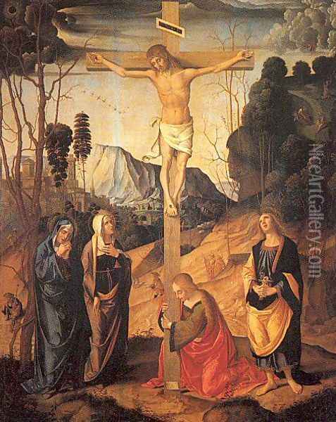 The Crucifixion Oil Painting - Marco Palmezzano