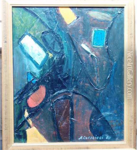 Congolais > Hst, Sbd Envoi Au Dos 78x60cm Oil Painting - Ernest G. Marche