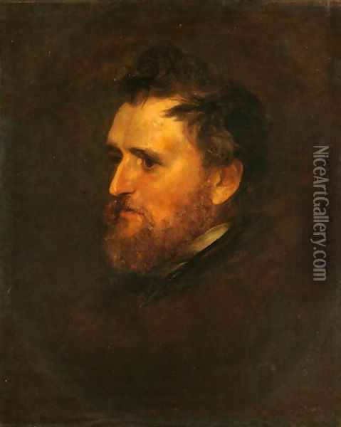 James Barr Mitchell, c.1856 Oil Painting - George Frederick Watts