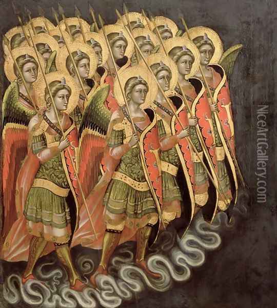 The Heavenly Militia Oil Painting - Ridolfo di Arpo Guariento
