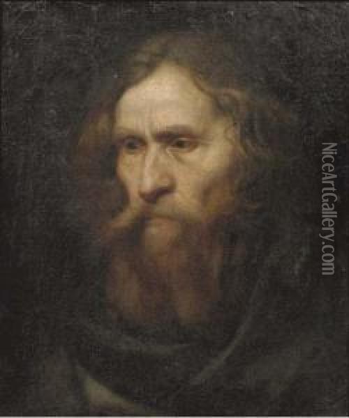 Head Of A Bearded Man Oil Painting - Christoph Paudiss