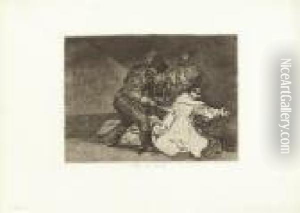Esto Es Malo Oil Painting - Francisco De Goya y Lucientes