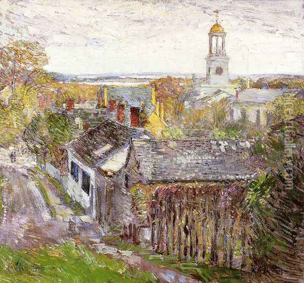 Quincy, Massachusetts Oil Painting - Childe Hassam