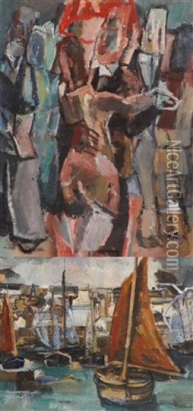 Le Bal Oil Painting -  Ramah (Henri Francois Raemaeker)