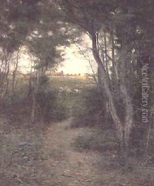 The Bush near Heidelberg Melbourne 1898 Oil Painting - Frederick McCubbin