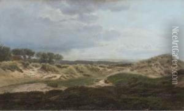 A View From The Dunes Oil Painting - Harald Foss