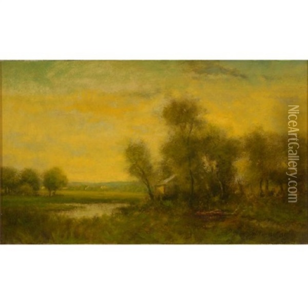 In The Connecticut Valley Oil Painting - George Inness