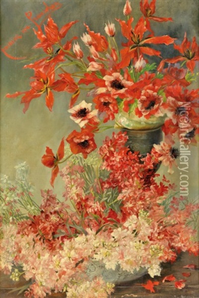 Blumenstillleben Oil Painting - Hermione von Preuschen