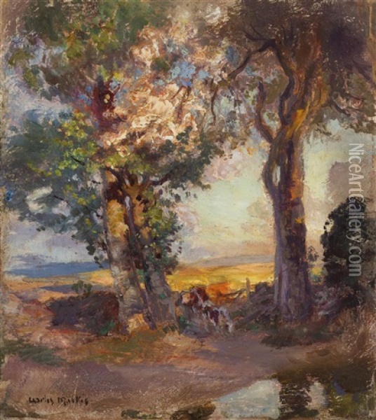 The Gean Tree Of Gartocharn Oil Painting - Charles Hodge Mackie