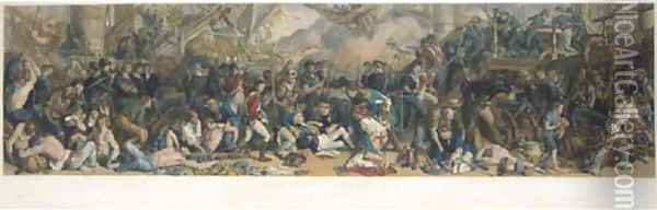 The Death of Nelson at the Battle of Trafalgar Oil Painting - Daniel Maclise