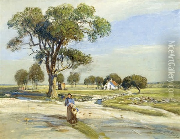 Der Alte Baum Oil Painting - Rudolf Ribarz