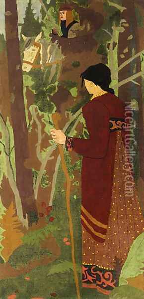The Fairy and the Knight Oil Painting - Paul Serusier
