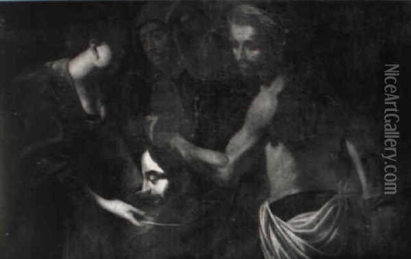 Salome Mit Dem Haupt Des Johannes Oil Painting -  Caravaggio