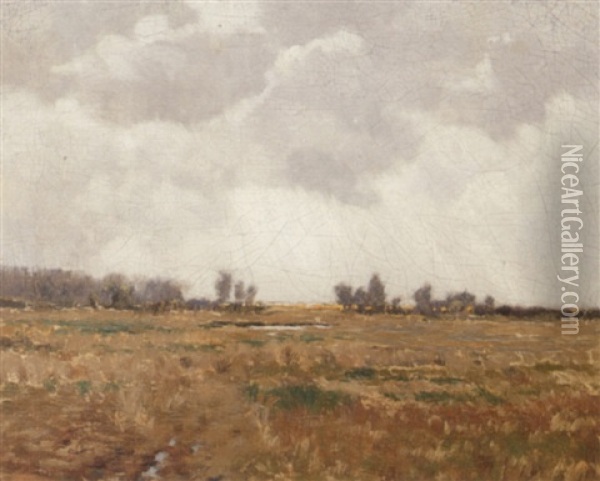 Field At Dawn Oil Painting - Charles Albert Burlingame