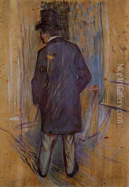 Monsieur Louis Pascal from the Rear Oil Painting - Henri De Toulouse-Lautrec