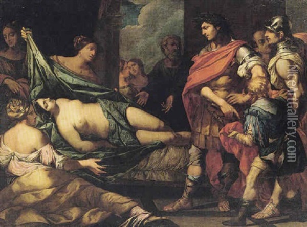 Nero And Agrippina Oil Painting - Pietro Negri