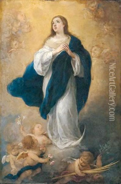 The Immaculate Conception 3 Oil Painting - Bartolome Esteban Murillo