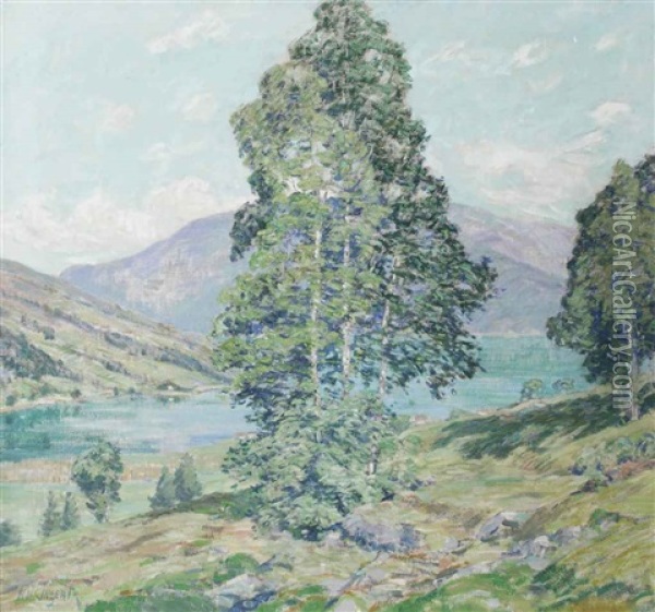 Olden Fjord, Norway Oil Painting - William Henry Singer