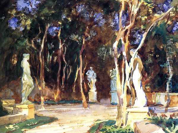 Shady Paths Oil Painting - John Singer Sargent