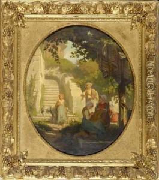 Travaux Des Champs Oil Painting - Diodore Charles Rahoult