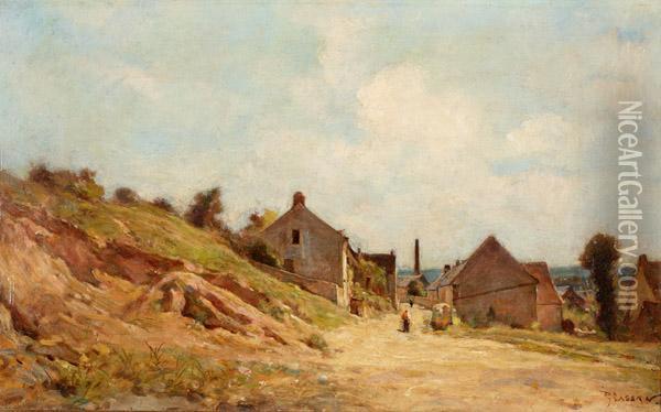 La Vieille Route A Angers Oil Painting - Antoine Emile Plassan