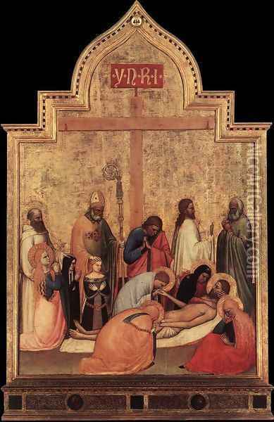 Pieta of San Remigio c. 1365 Oil Painting - Giottino