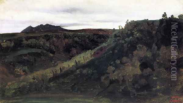 Mount Soracte Oil Painting - Jean-Baptiste-Camille Corot