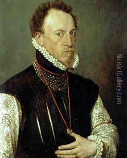 Sir Henry Lee 1533-1611 Oil Painting - Anthonis Mor Van Dashorst