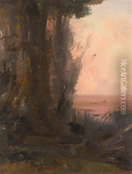 Der Stier In Der Wuste Oil Painting - Friedrich Otto Georgi