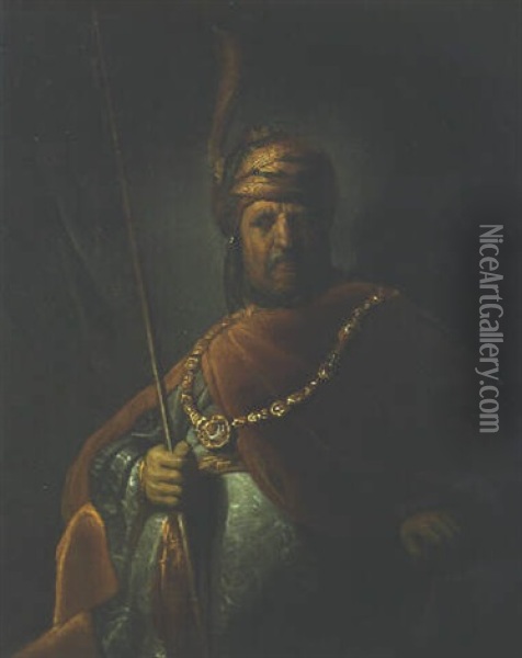 King Saul Oil Painting -  Rembrandt van Rijn