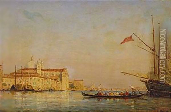 The Giudecca, Venice Oil Painting - Felix Ziem