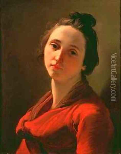 Portrait of a Young Woman Thought to be the Artists Wife Oil Painting - Ubaldo Gandolfi