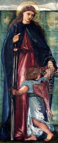 Saint Dorothy Oil Painting - Sir Edward Coley Burne-Jones