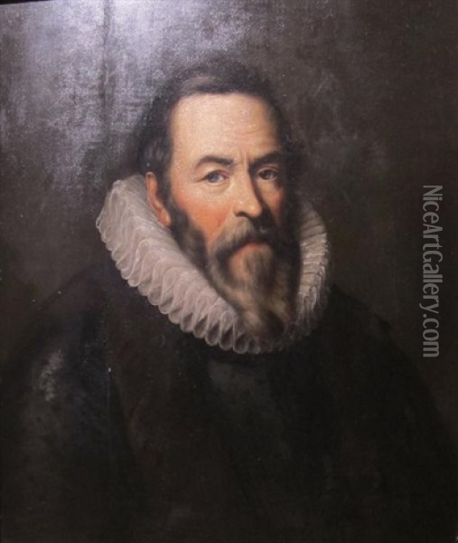 Portrait De Johan Van Oldenbarnevelt Oil Painting - Michiel Janszoon van Mierevelt