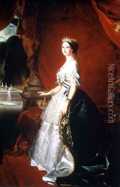 Empress Eugenie of France Oil Painting - Franz Xavier Winterhalter