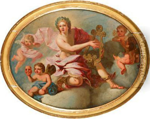 Apollo Oil Painting - Jacopo Guarana