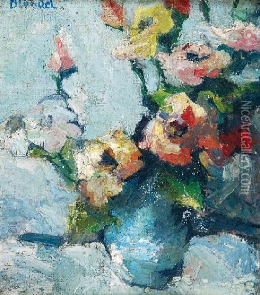 Kwiaty W Wazonie Oil Painting - Sasza Blonder