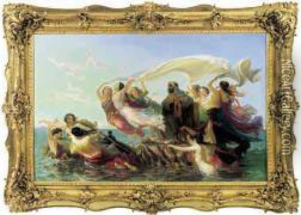 Le Paradis De Mahomet Oil Painting - Frederic Henri Schopin