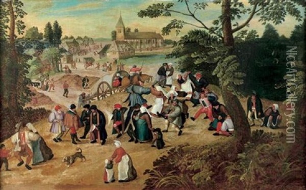 Le Retour De La Kermesse Oil Painting - Pieter Brueghel the Younger