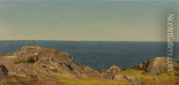 Manchester, Massachusetts (sketch) Oil Painting - Sanford Robinson Gifford